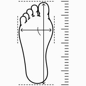 Foot Measuring Graphic Pedors