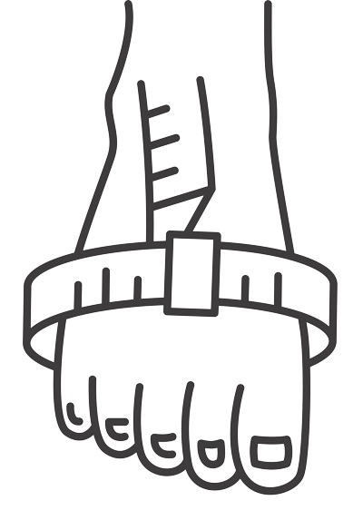 Girth Instep Measurement Graphic